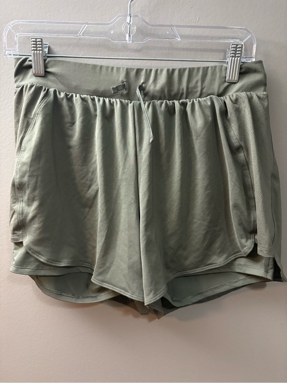 Avia Olive Green Athletic Drawstring Shorts